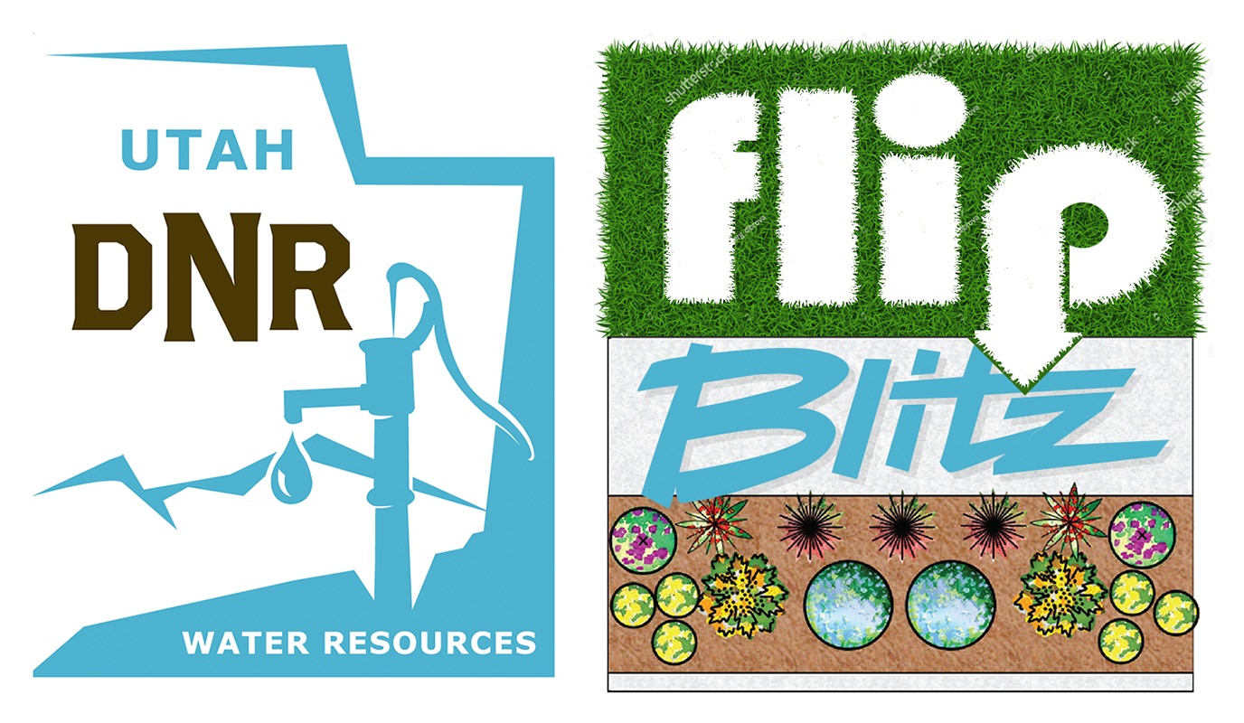 Image of Utah Division Of Water Resources logo and Flip Blitz logo
